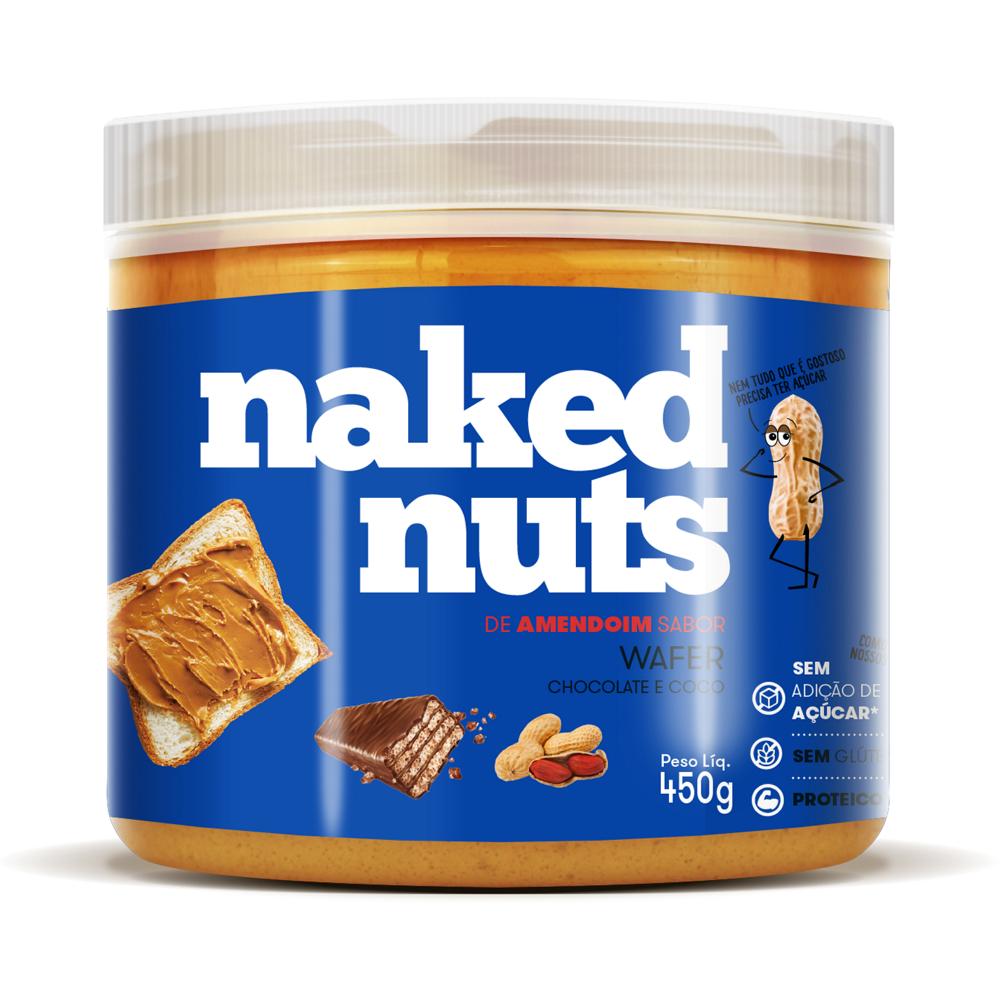 Pasta De Amendoim Com Wafer De Chocolate G Naked Nuts Belezashopping